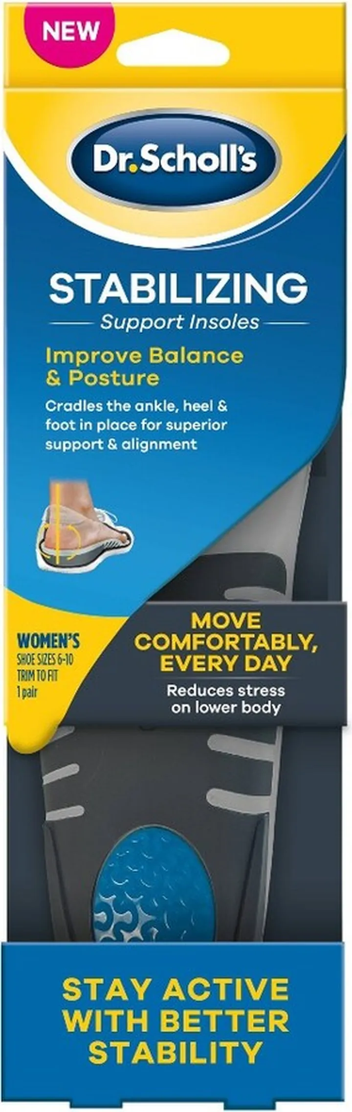 Dr. Scholl's Women Stabilizing Support Insoles - Size (6-11) - 1 Pair