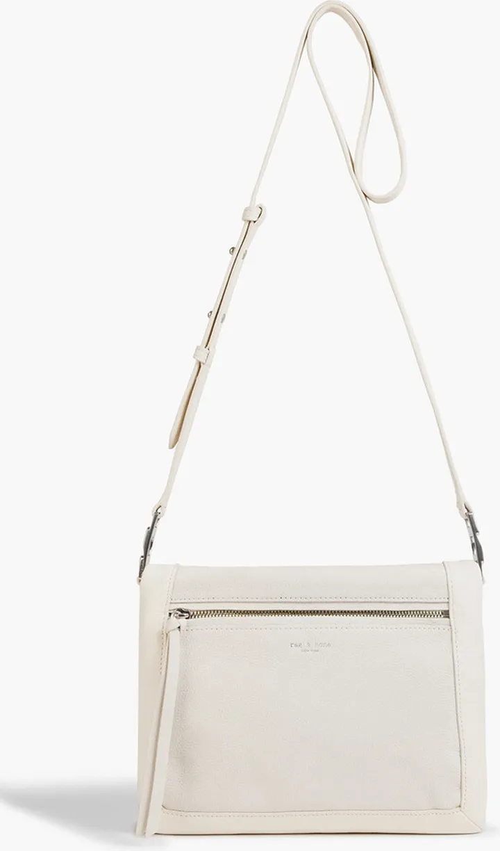 Olympus pebbled-leather shoulder bag