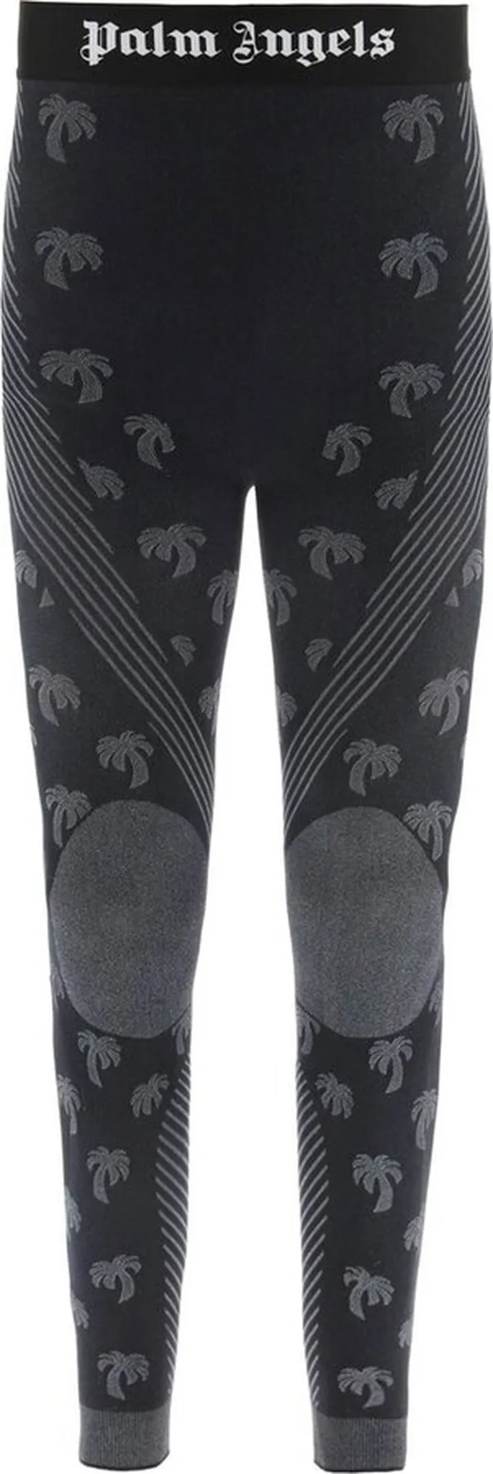 Palm Angels Logo Waistband Ski Base Layer Leggings