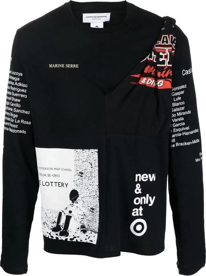 regenerated graphic-print T-shirt