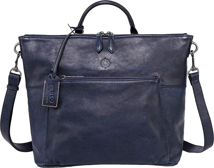 Old Trend Genuine Leather Sunny Grove Crossbody Bag (Navy) Handbags