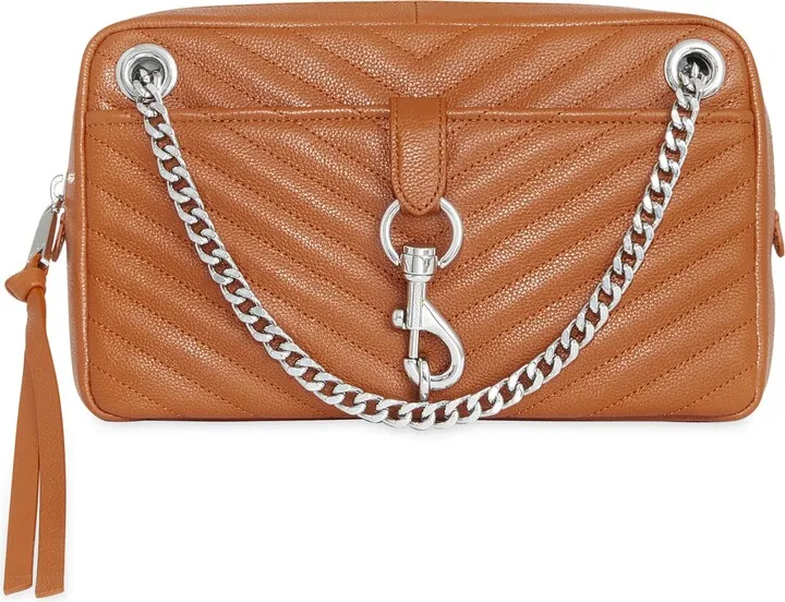 Edie Quilted Convertible Leather Shoulder Bag