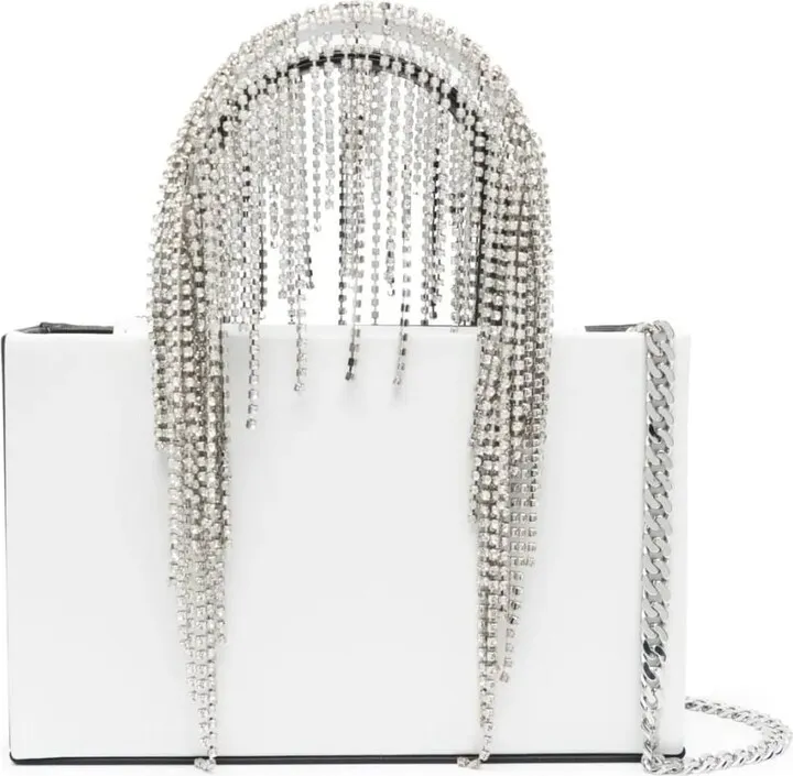 Midi Crystal Fringe Tote