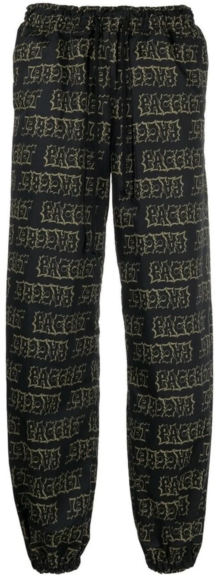 Logo Print Wide-Leg Trousers