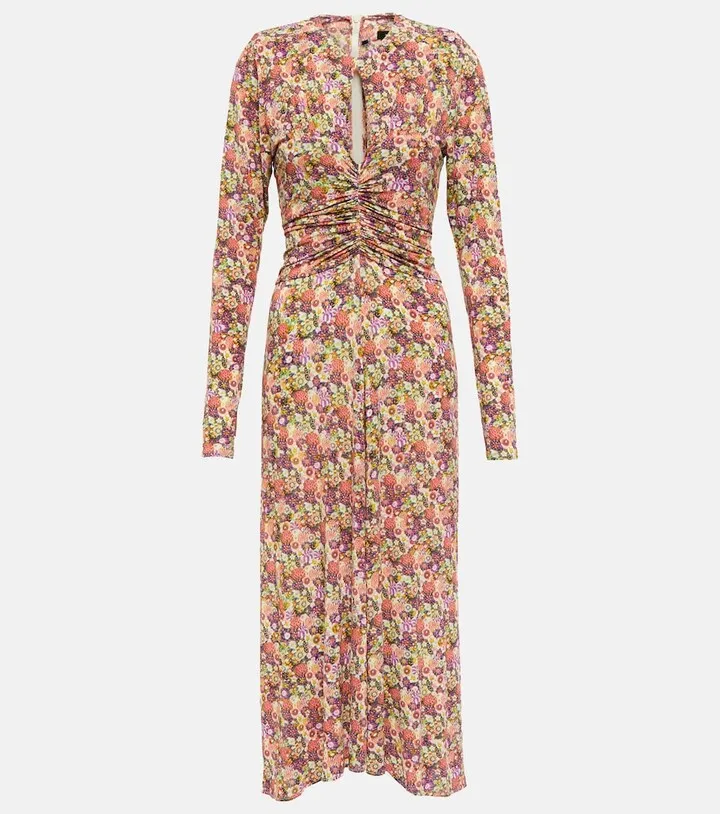 Jinelima floral midi dress