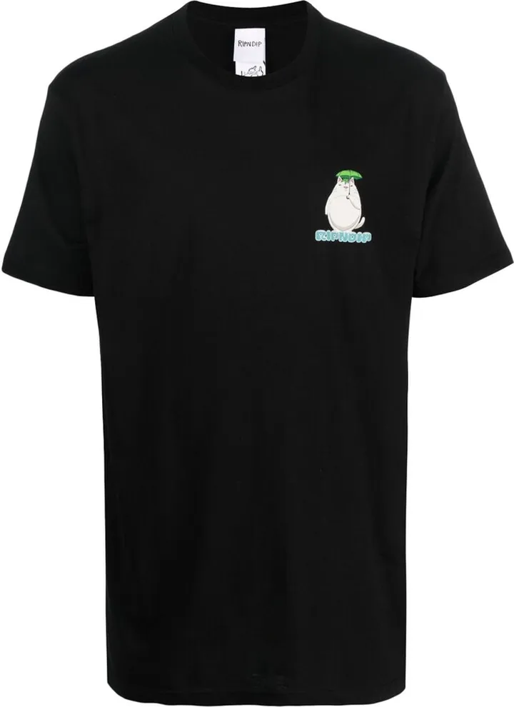 logo-print detail T-shirt