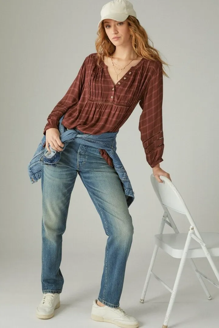 Plaid Popover Shirt