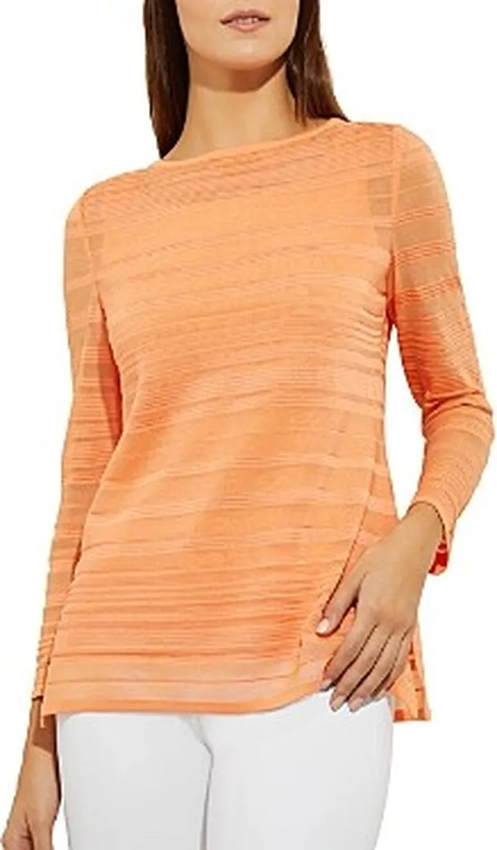 Misook Boat Neck Tunic Top