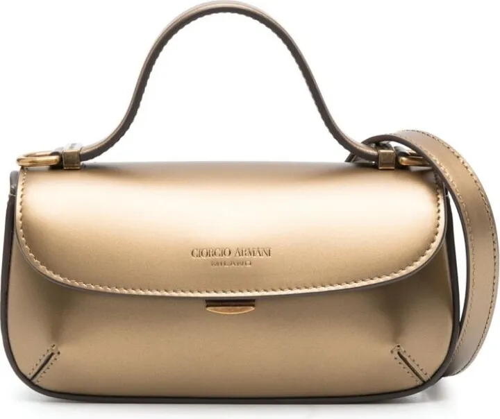 small La Prima lamé tote bag