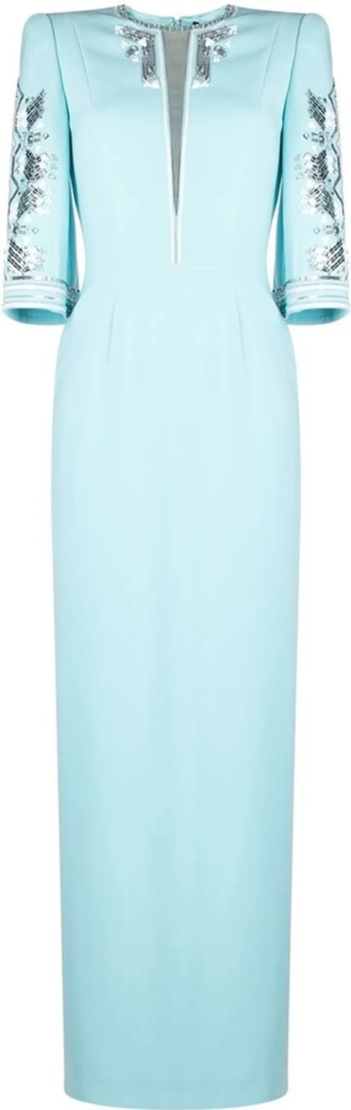 Ava three-quarter sleeve gown