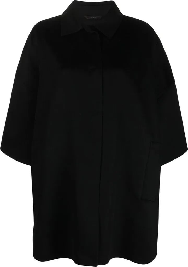 Single-Breasted Short-Sleeve Coat