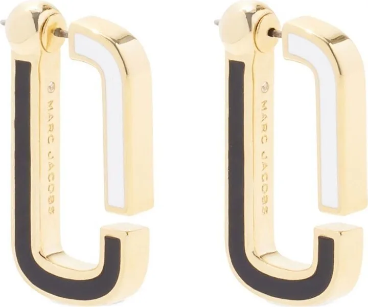 Enamel Hoop Earrings