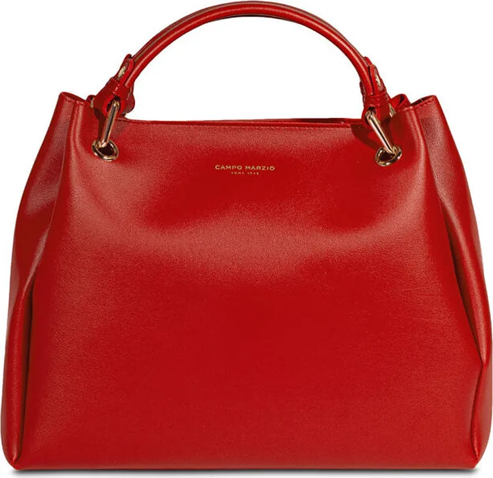 Campo Marzio - Campo Marzio Louise Handbag With Removable Crossbody Strap & Inner Bag - Cherry Red