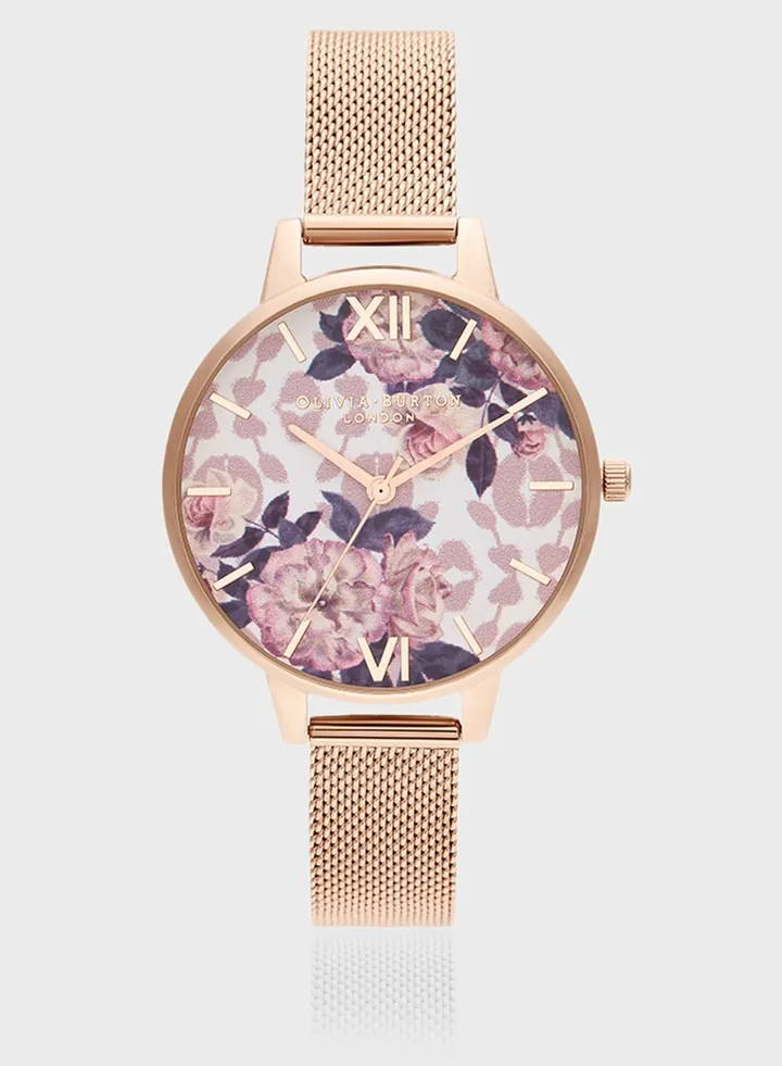 Wildflower Analog Watch