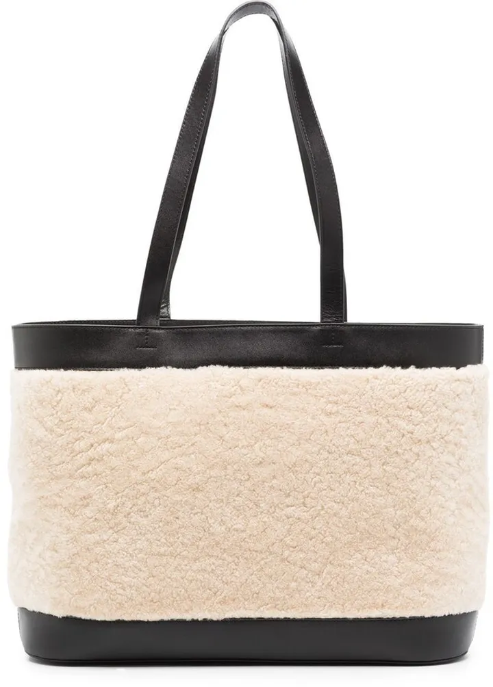 large Harper shearling tote bag