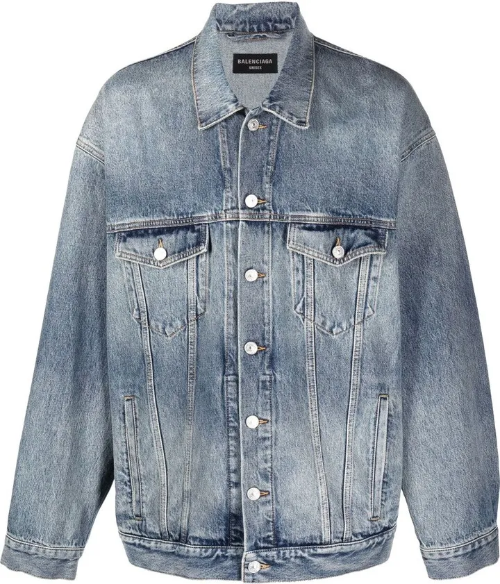 Blue Faded Denim Jacket