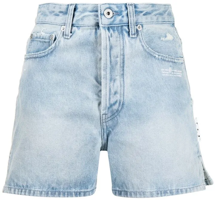 Distressed Denim Shorts