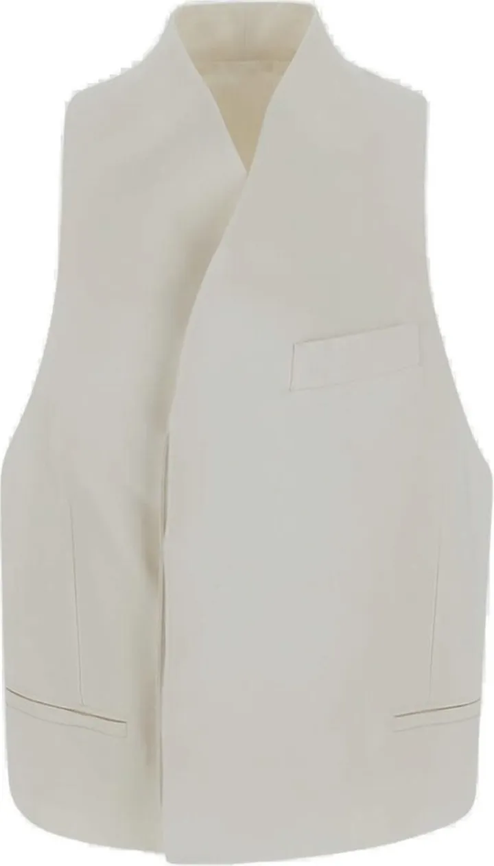 Salvatore Ferragamo Double-Breasted Sleeveless Waistcoat
