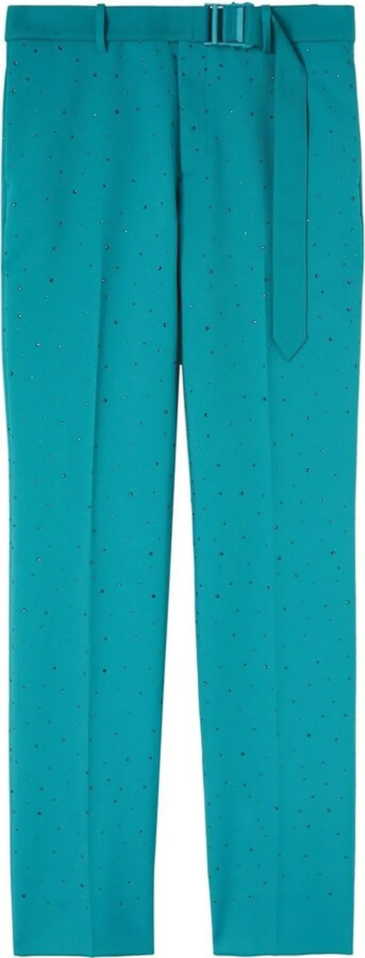 Rhinestone Techdrill Slim Trousers