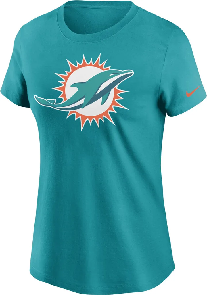 Nike Women's Logo Essential (NFL Miami Dolphins) T-Shirt in Blue