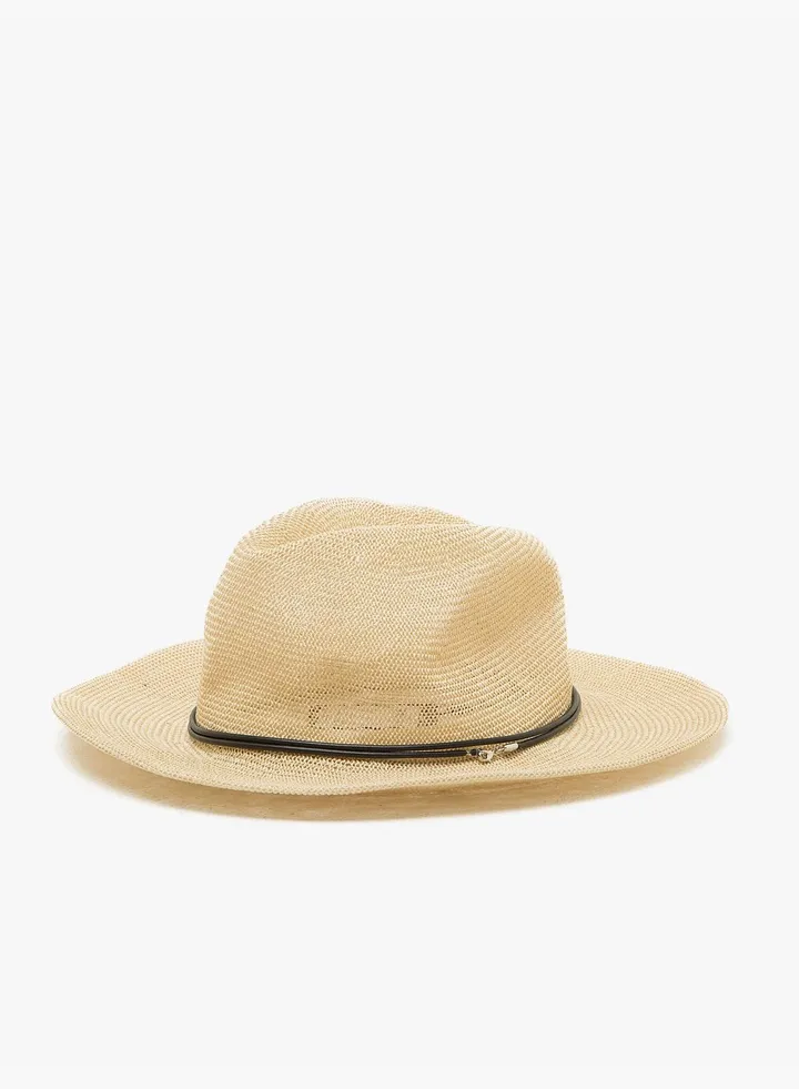 Lace Detailed Straw Hat