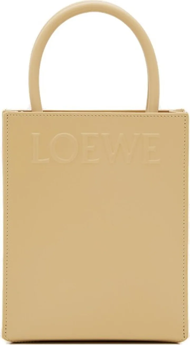 Loewe Logo Embossed Tote Bag