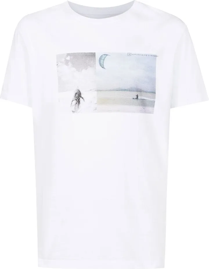 graphic-print detail T-shirt