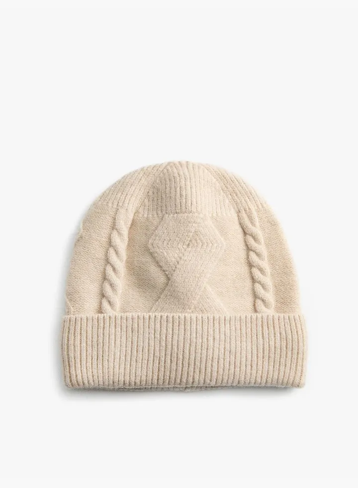 Cable-Knit Beanie