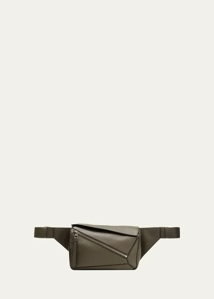 Men's Puzzle Leather Belt Bag