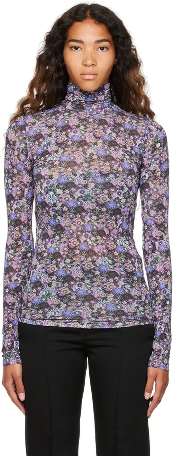 Isabel Marant Purple Joyela Turtleneck