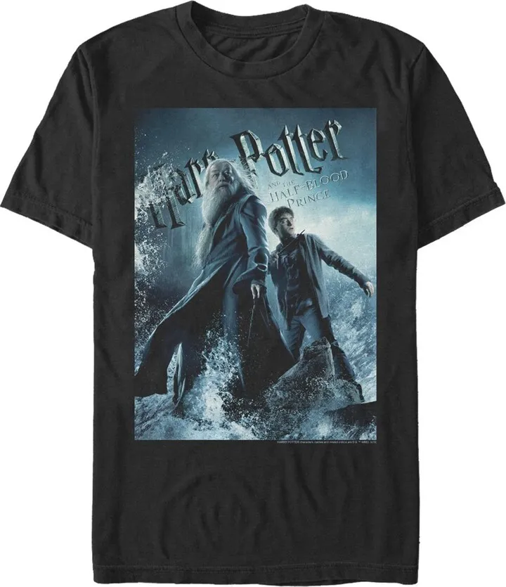 Men's Harry Potter Half-Blood Prince Hidden Horcrux Poster T-Shirt - Black - 2X Large
