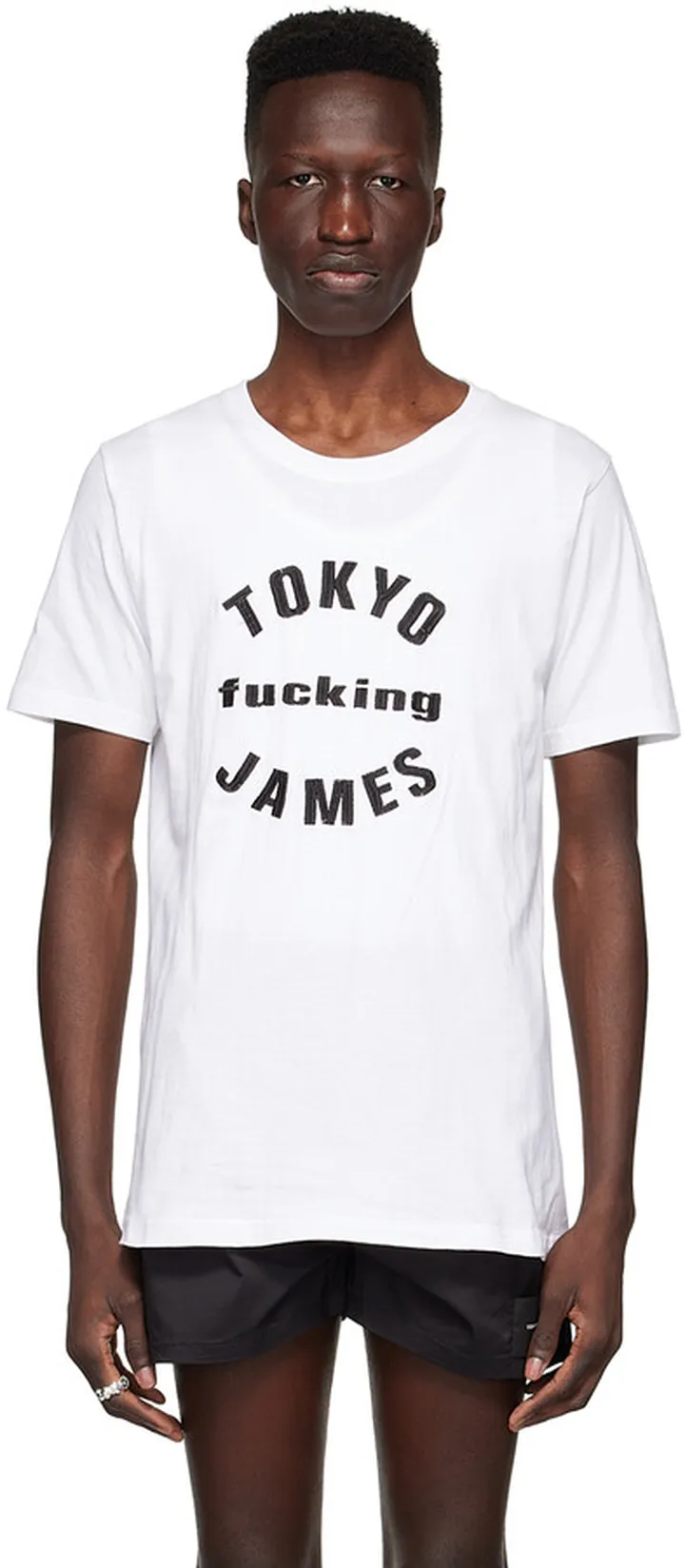 Tokyo James White Cotton T-Shirt