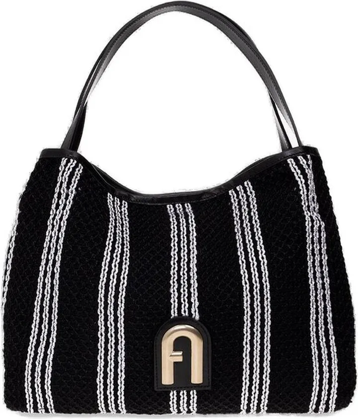 Furla Primula Striped Large Tote Bag