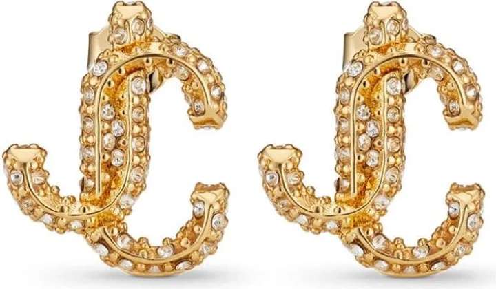 JC crystal-embellished stud earrings