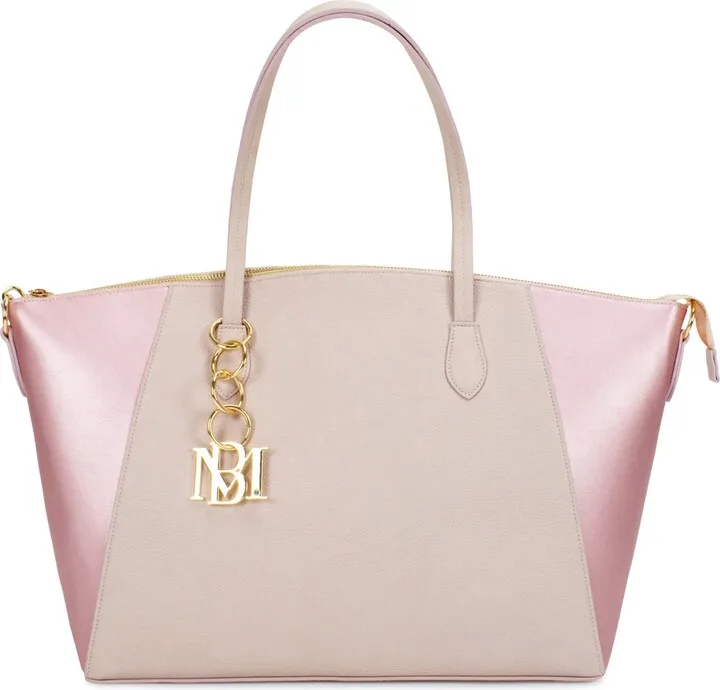 Badgley Mischka Caroline Vegan Leather Tote Weekender Travel Bag