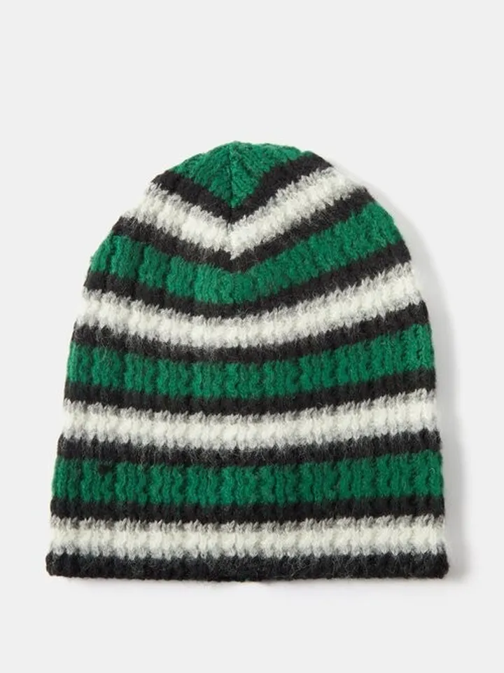 Striped Beanie Hat