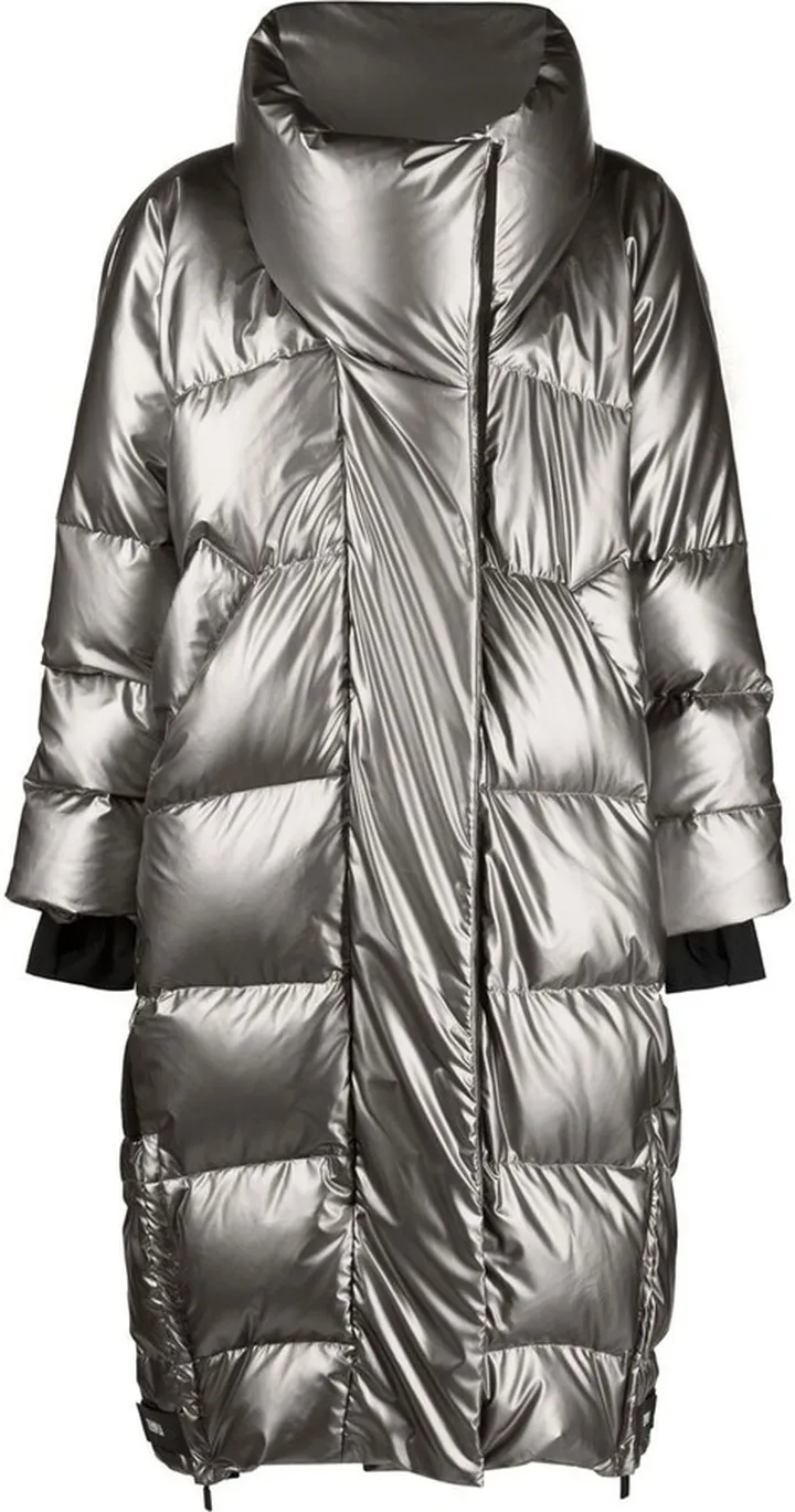 Funnel-Neck Padded Coat