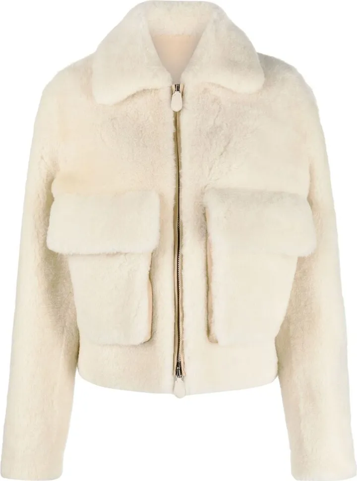 Zip-Up Shearling Jacket