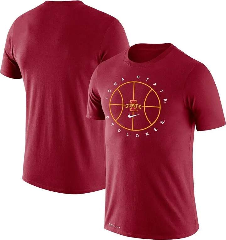 Men's Nike Cardinal Iowa State Cyclones Basketball Icon Legend Performance T-shirt