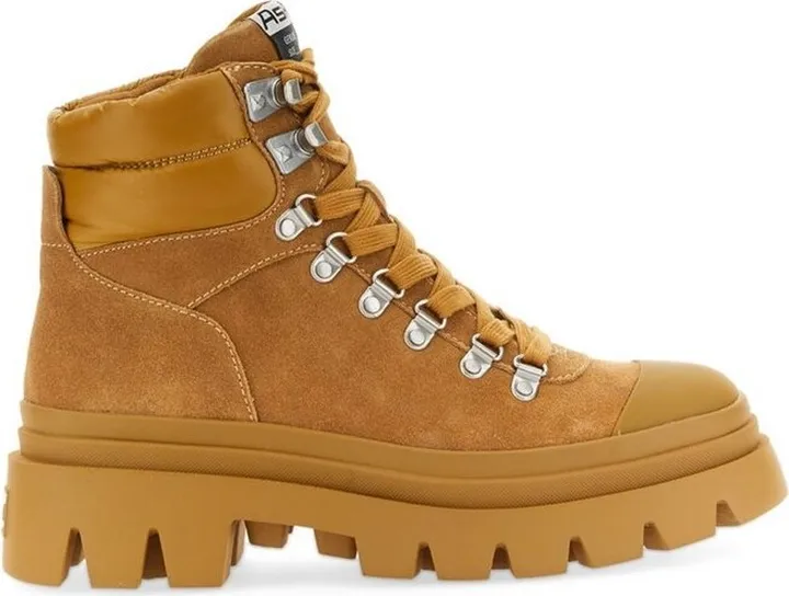 Ash Panelled Lace-Up Boots