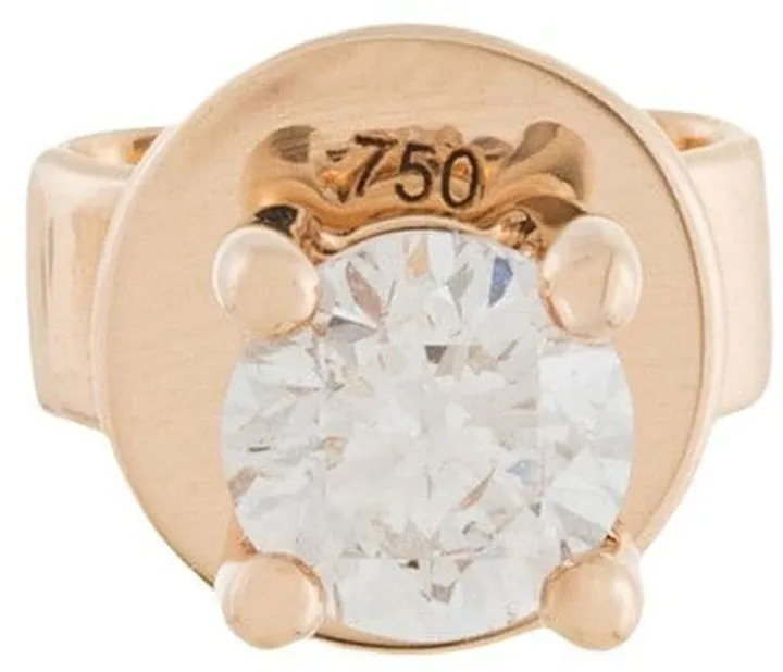18kt rose gold NATALIA diamond single stud
