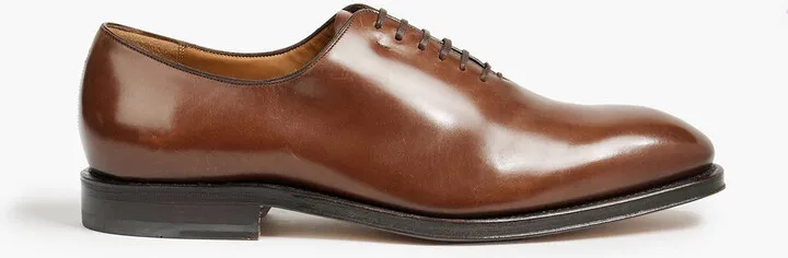 Carmelo glossed-leather Oxford shoes