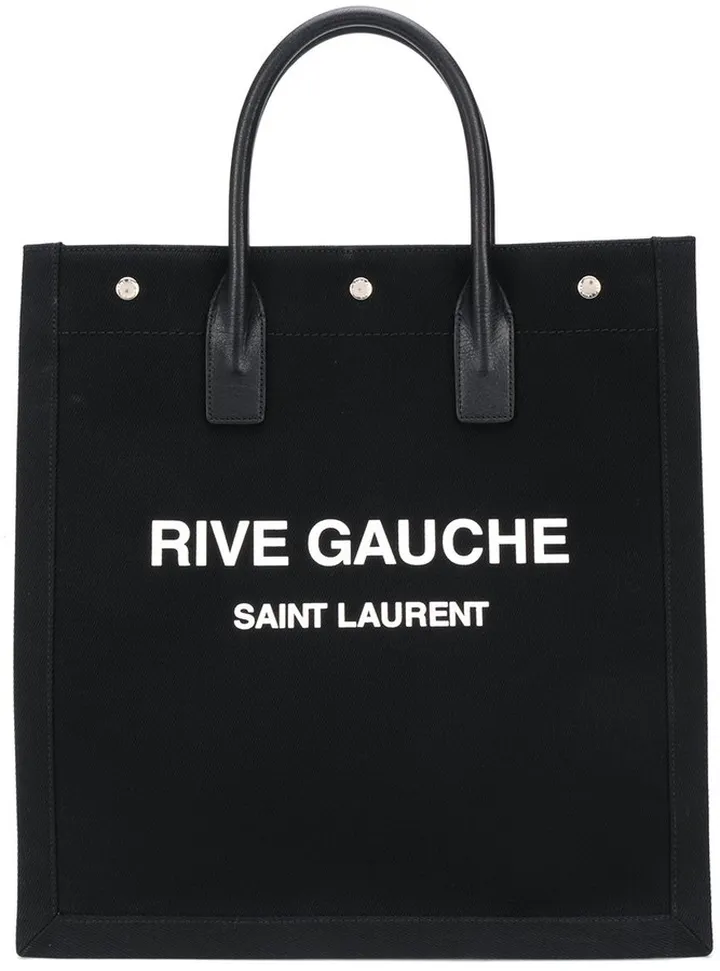 Rive Gauche canvas tote bag