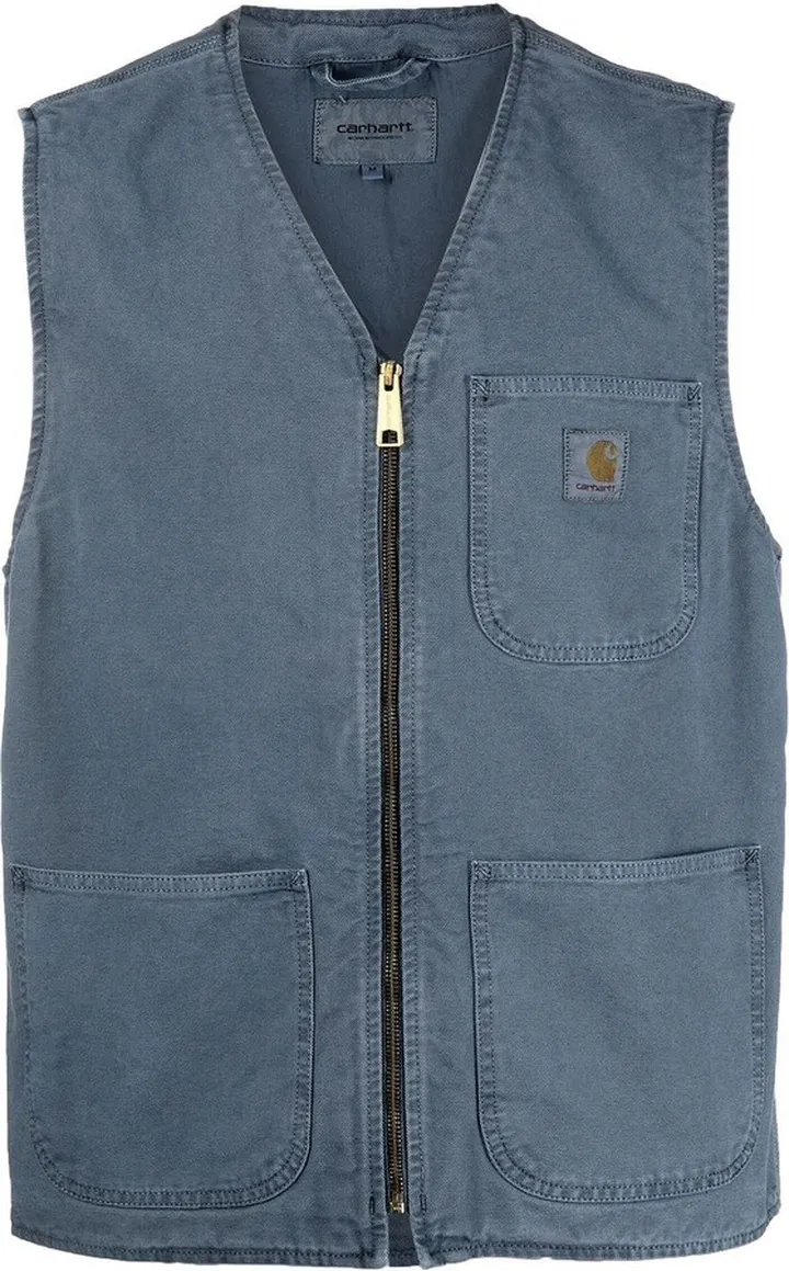 Sleeveless Denim Zipped Jacket