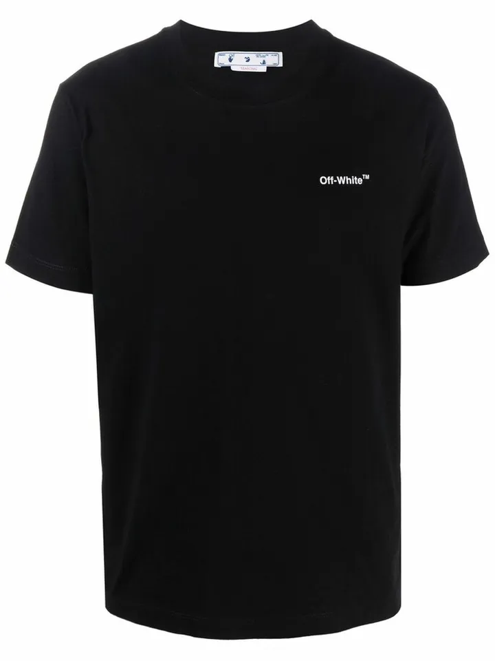 Wave Diag printed T-shirt
