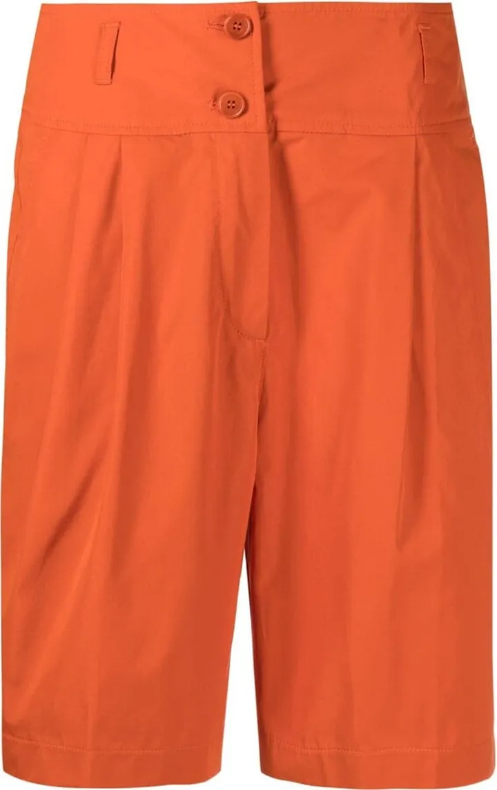 High-Waisted Cotton Shorts