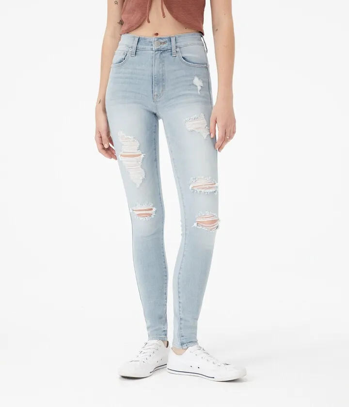 Aeropostale Womens Flex Effects High-Rise Jegging