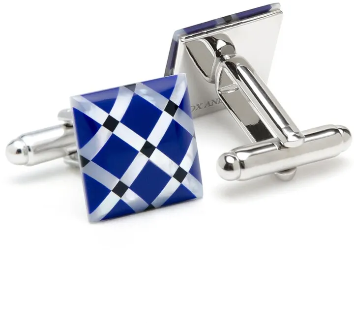 Mother of Pearl Diamond Cufflinks