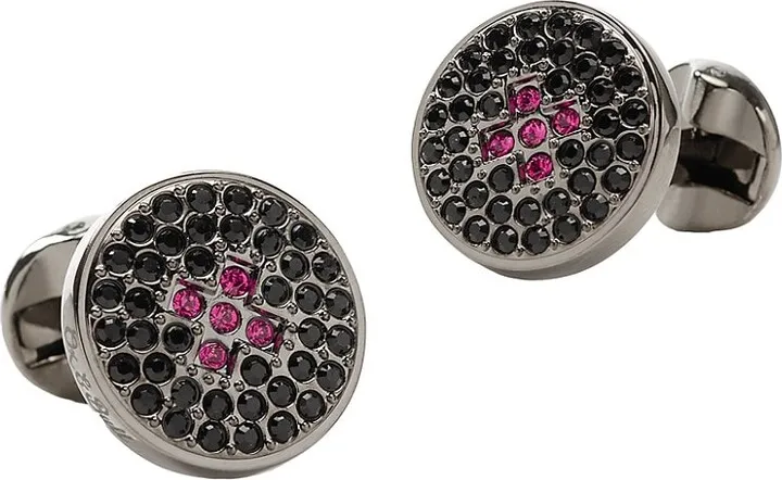 Ox And Bull Trading Co. Crystal Button Pave Cufflinks