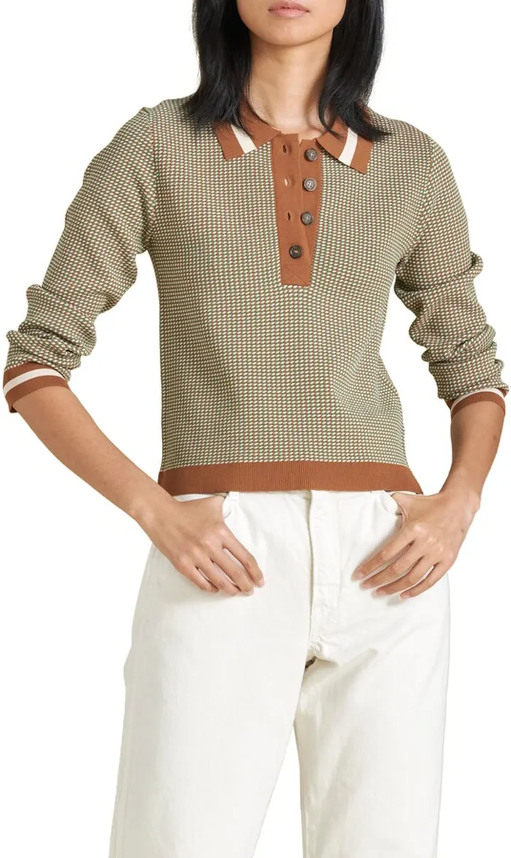 Hildy Long Sleeve Polo Shirt